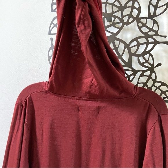 Patagonia Wool Layering Pullover Hoodie in Maroon S - Picture 9 of 11